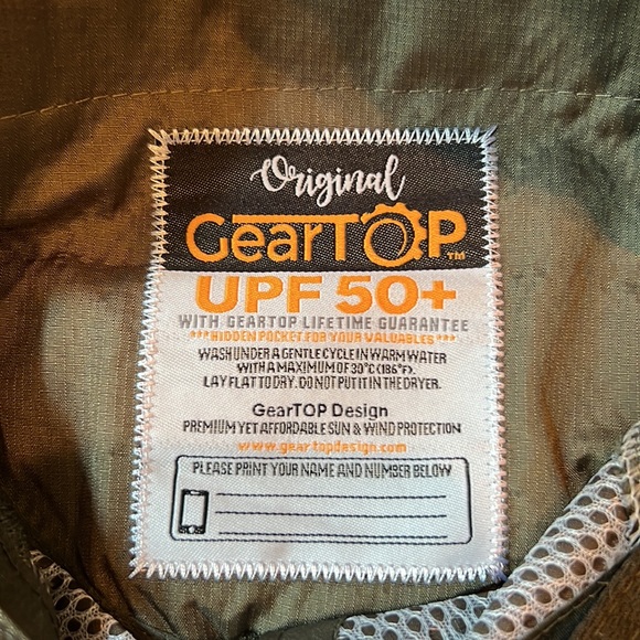 NWOT GearTop UPF 50+ Sunhat Army Green - Picture 3 of 9